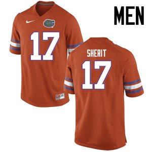 Men's Florida Gators #17 Jordan Sherit NCAA Nike Orange Authentic Stitched College Football Jersey BDW6162CX